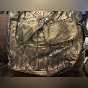 Xl Danielle Nicole bronze tote with wristlet.